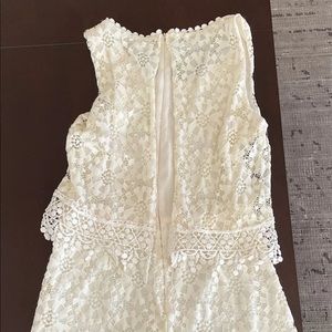 White lace romper